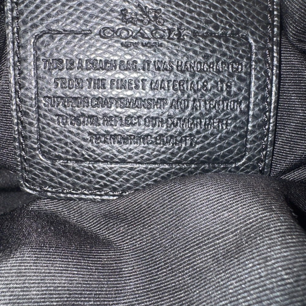 Coach Black Leather Shoulder Bag - Picture 7 of 9